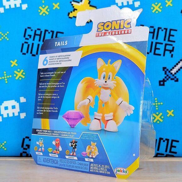 Jakks Pacific Sonic the Hedgehog 2.5" TAILS with Chaos Emerald Collectible - Picture 3 of 11